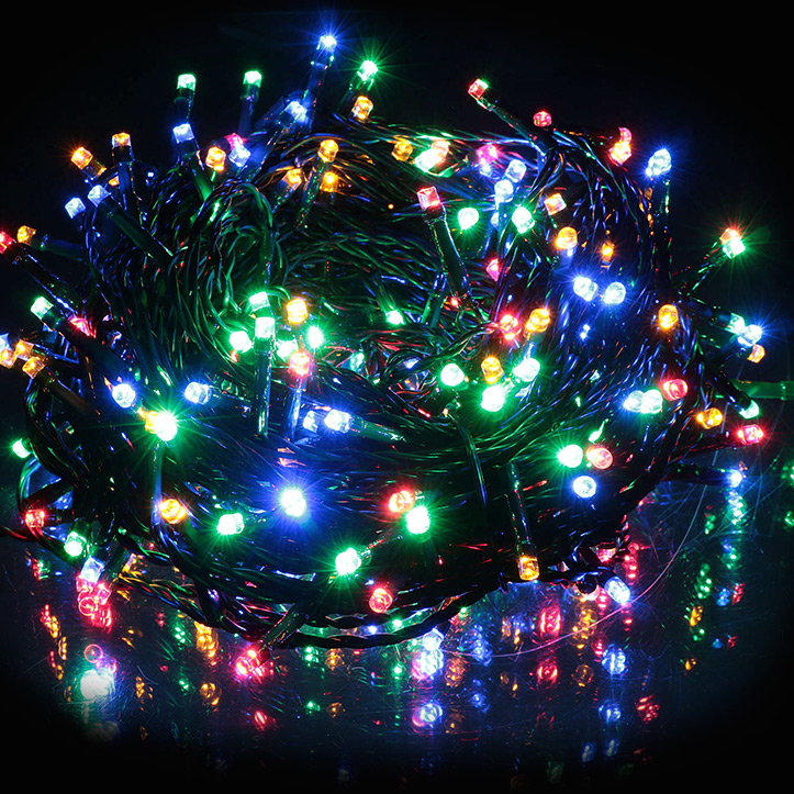 400 LED ΛΑΜΠΑΚΙΑ 18 ΜΕΤΡΑ ΠΟΛΥΧΡΩΜΑ ΜΕ ΠΡΟΓΡΑΜΜΑ IP20	